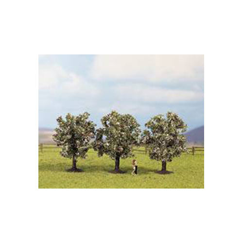 NOCH Pink Fruit (3) Classic Trees 8cm HO Gauge Scenics 25112