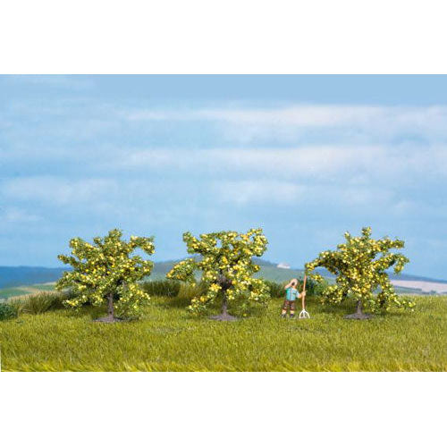 NOCH Lemon (3) Classic Trees 4cm HO Gauge Scenics 25115