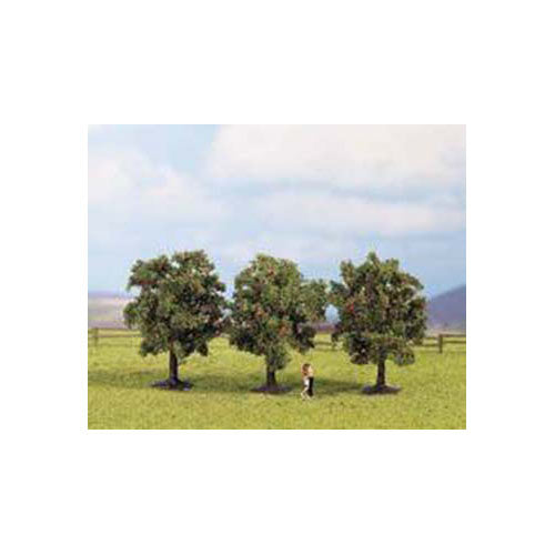 NOCH Apple (3) Classic Trees 4.5cm HO Gauge Scenics 25513