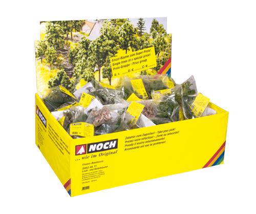 NOCH Deciduous/Conifer (100) Classic Tree Retailer Pack HO Gauge Scenics 25952