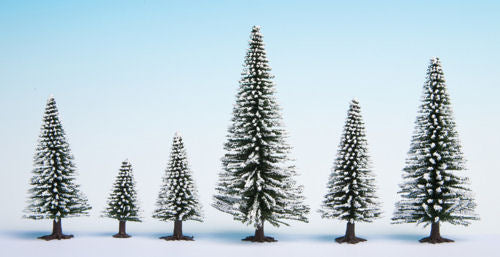 Noch Snow Fir (25) Hobby Trees 3.5-9cm Multi Scale 32828