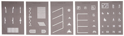Noch Street Marking Templates (5) N Gauge 34240
