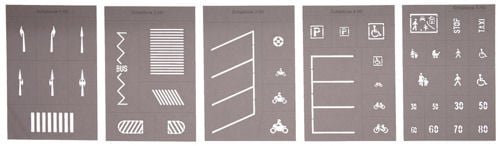 Noch Street Marking Templates (5) N Gauge 34240