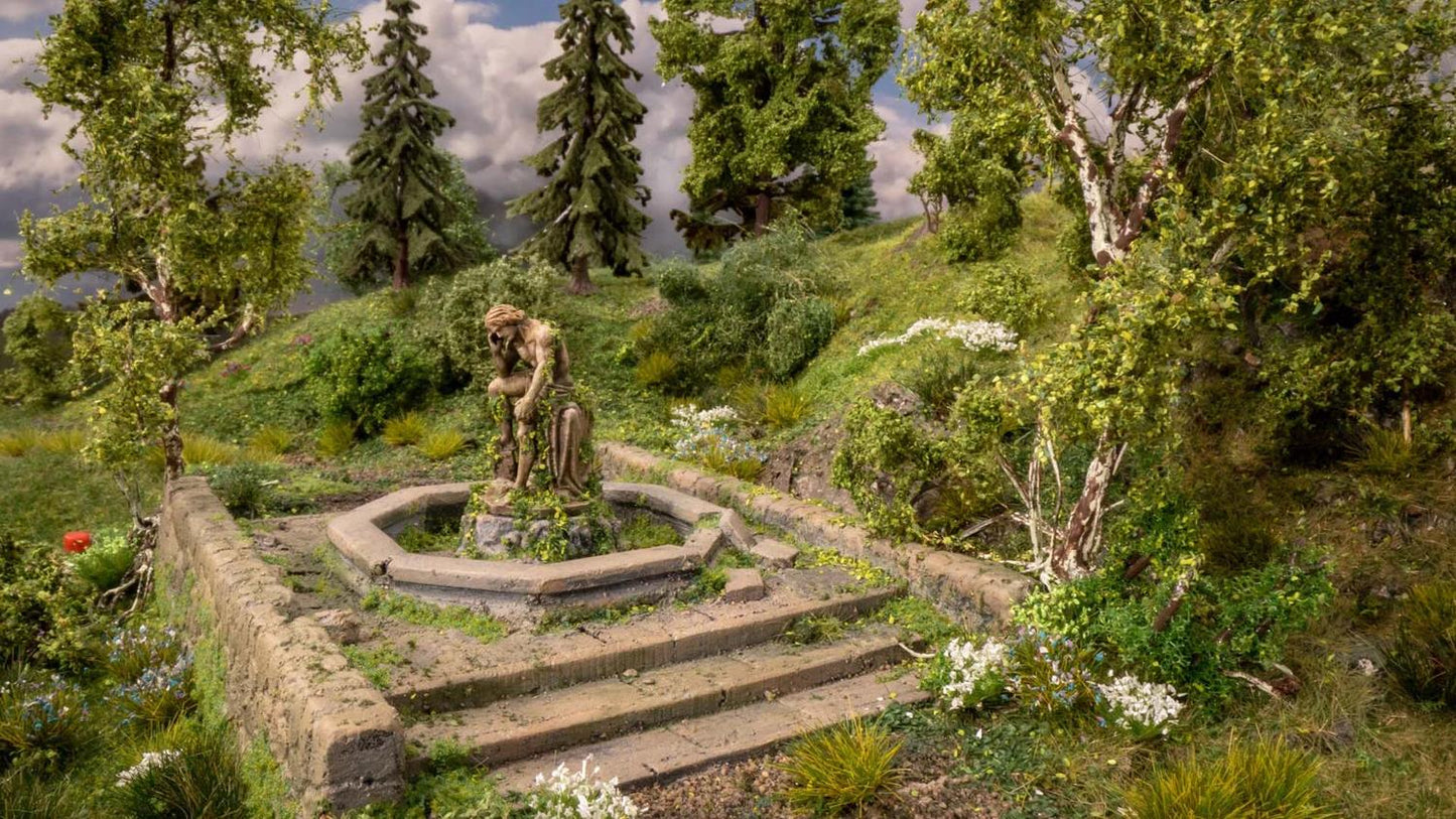 Noch Abandoned Fountain Hard Foam Scene N34760 N Gauge