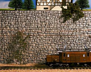 Noch Wall Quarrystone Hard Foam 16x9cm N Gauge 34940