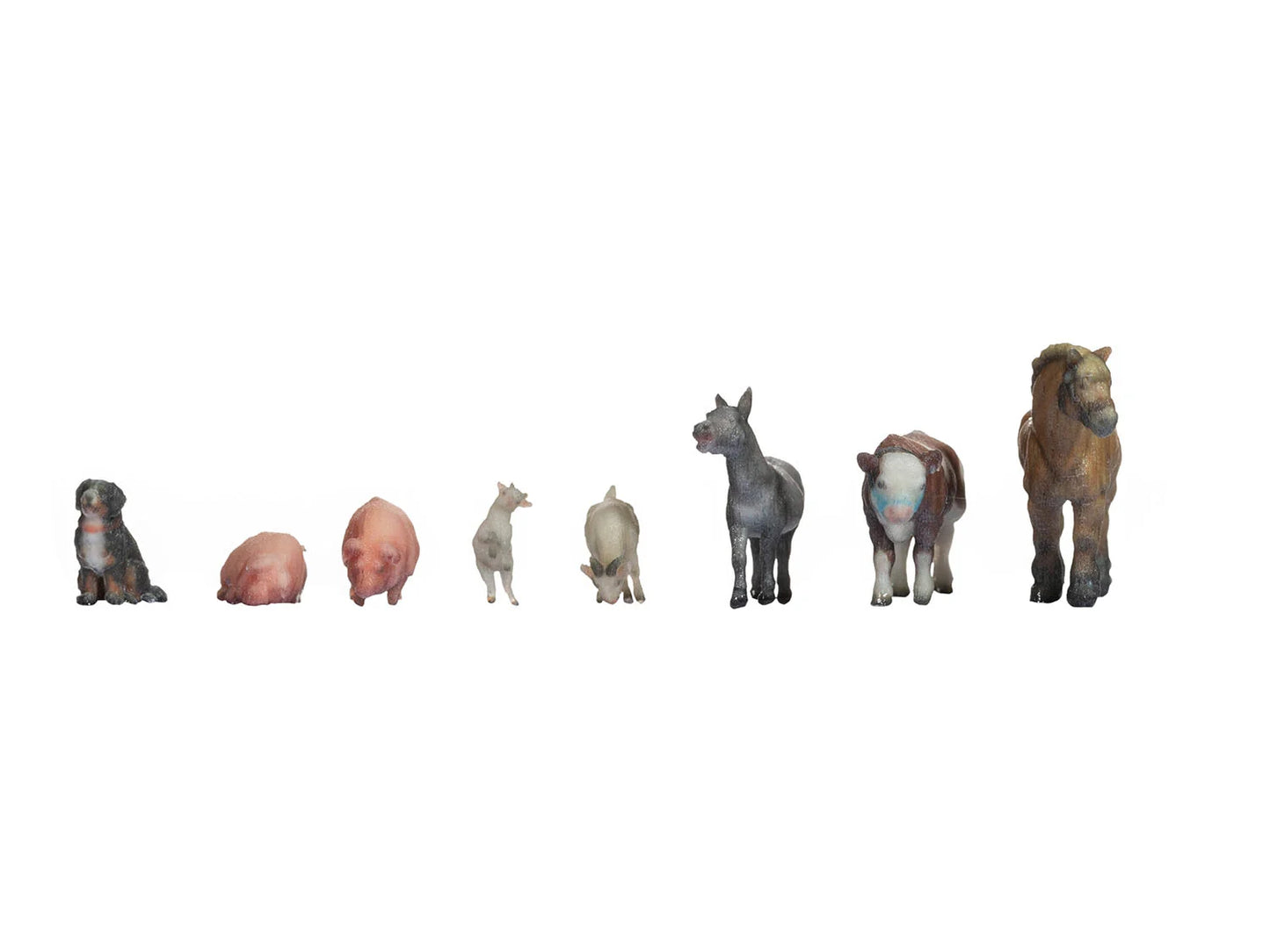 Noch Farm Animals (8) 3D Master Figure Set N35705 N Gauge