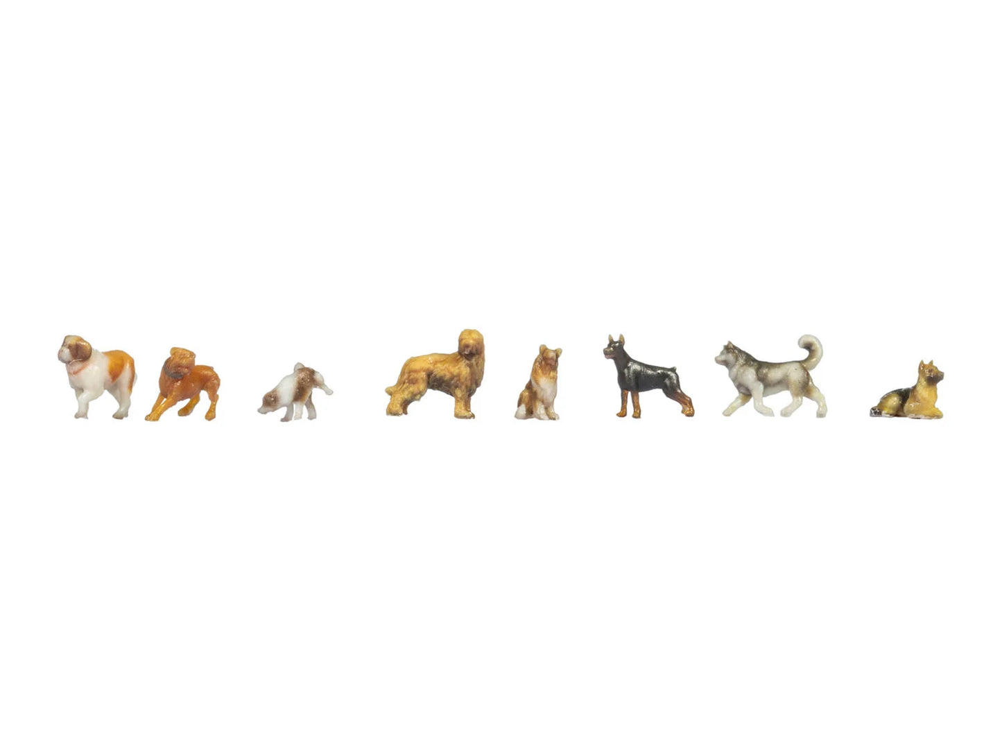 Noch 35760 Dogs (8) 3D Master Figure Set N Gauge