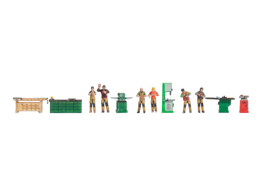 Noch Carpentry 3D Themed Figure Set N35903 N Gauge