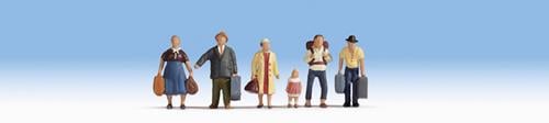 Noch Passengers (6) Figure Set N Gauge 36218