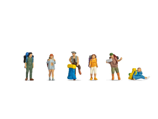 Noch Backpackers (6) Figure Set N36247 N Gauge