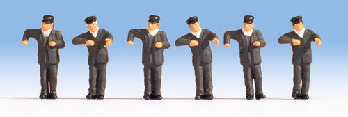 Noch Steam Locomotive Drivers (6) Figure Set N Gauge 36281