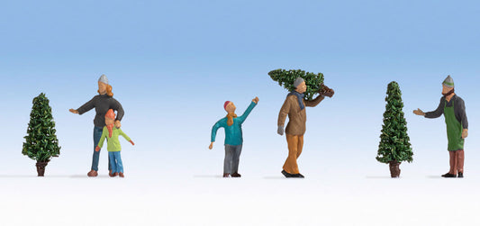 Noch Selling Christmas Trees (5) Figure Set N36927 N Scale