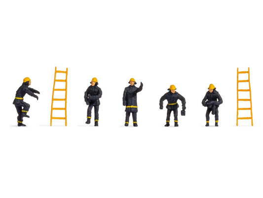Noch 38001 Firemen (5) & Ladders (2) Hobby Figure Set N Gauge