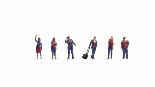 Noch Modern German Railway Staff (6) Figure Set N44510 1:220