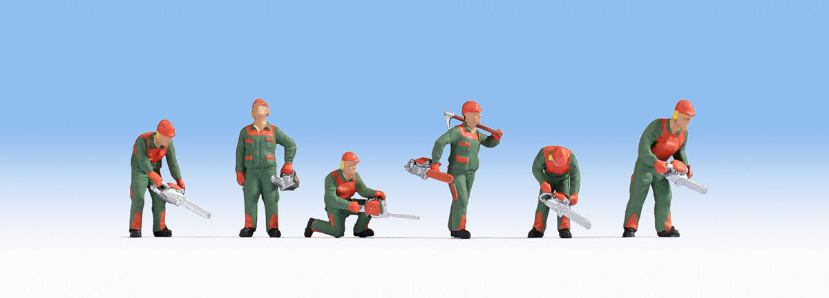 Noch 45061 Forest Workers (6) Figure Set TT Scale