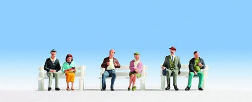 Noch 45242 Seated Passengers (6) Figure Set TT Scale