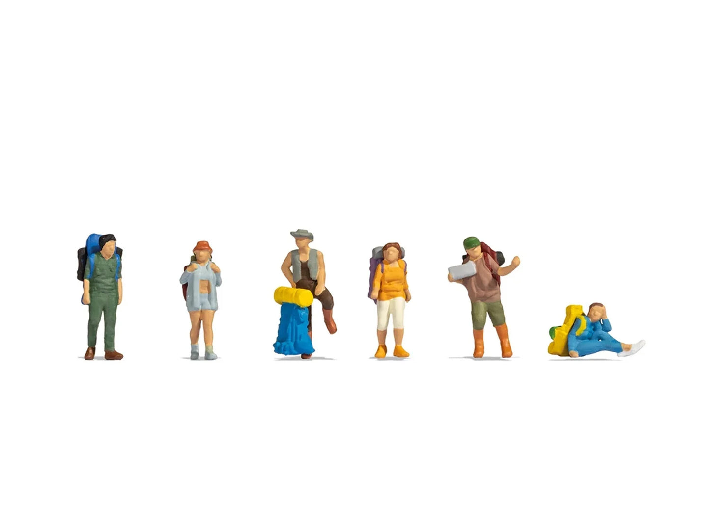 Noch Backpackers (6) Figure Set N45247 TT Gauge