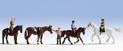 Noch 45630 Horses and Riders (4) Figure Set TT Scale
