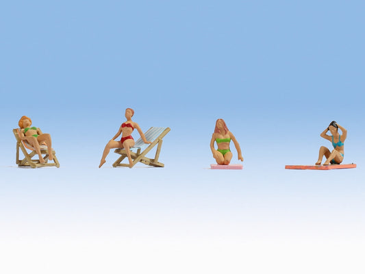 Noch 45851 Sunbathers (4) Figure Set TT Scale