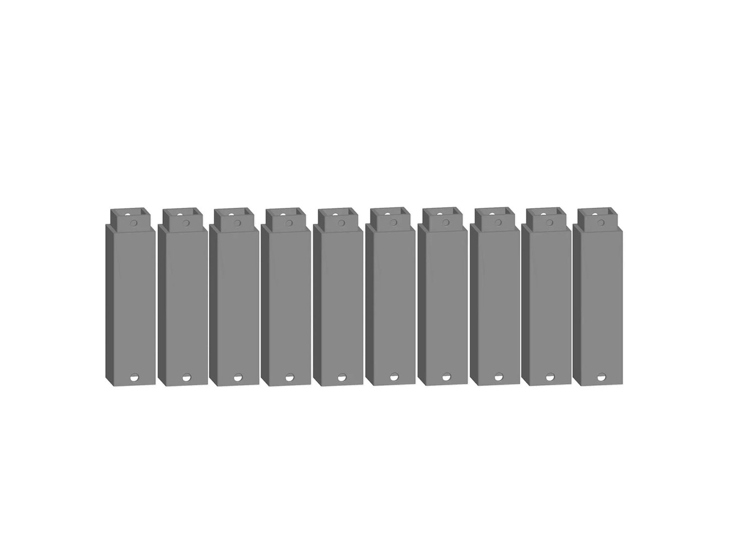 Noch Easy-Track Pillar Element 58mm (10) HO Gauge N53907
