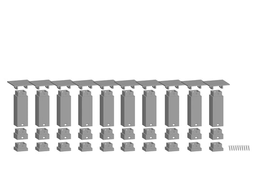 Noch Easy-Track Bottom Pillar Set (10) HO Gauge N53940