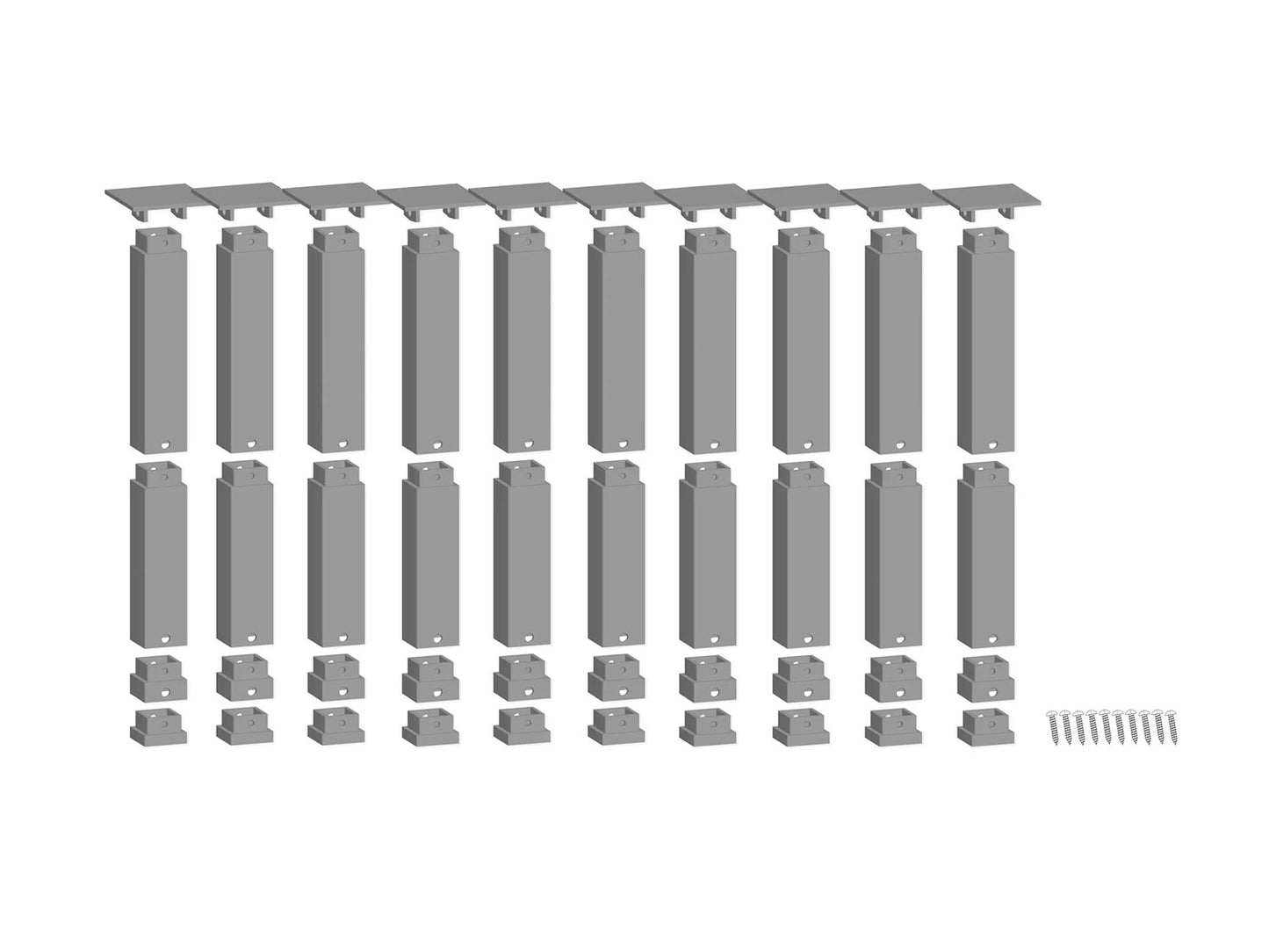 Noch Easy-Track Top Pillar Set (10) HO Gauge N53942