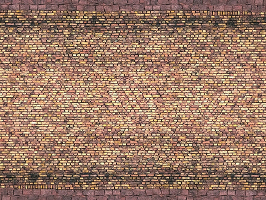 Noch Yellow Brick 3D Cardboard Sheet 25x12.5cm HO Gauge 56605