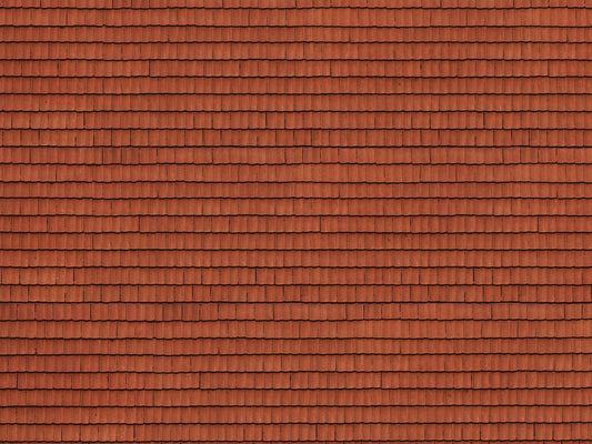 Noch Roof Tile 3D Cardboard Sheet 25x12.5cm HO Gauge 56670