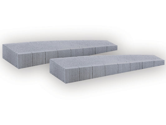Noch 66018 Curved Hard Foam Platform Ramps (2) HO