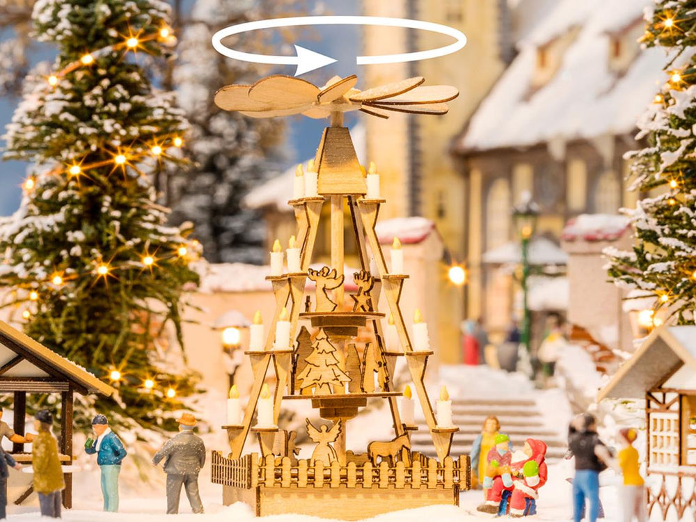 Noch Christmas Market Pyramid micro-motion Kit N66413 HO Gauge