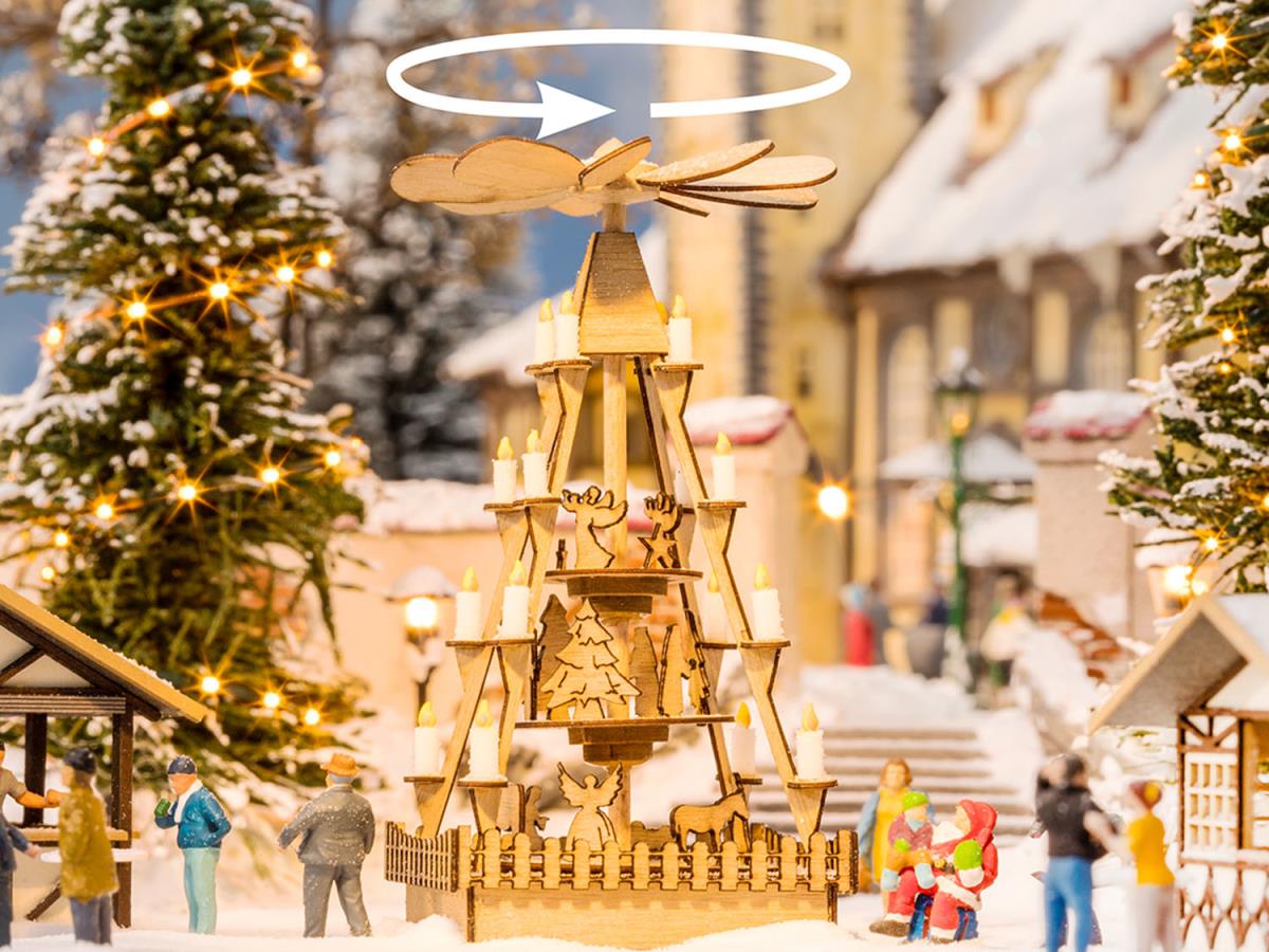Noch Christmas Market Pyramid micro-motion Kit N66413 HO Gauge
