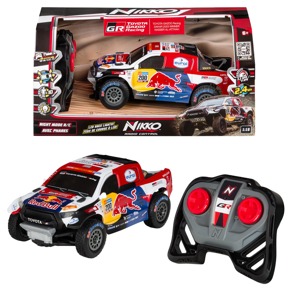 Nikko Toyota Gazoo Racing Al-Attiyah Dakar Night Mode 1:18 RC Truck