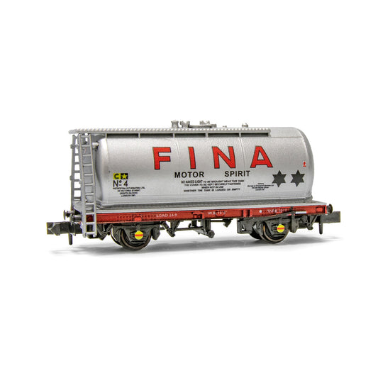 PECO NR-76P Tank Wagon 15ft WB Fina Motor Spirit No. 4 N Gauge