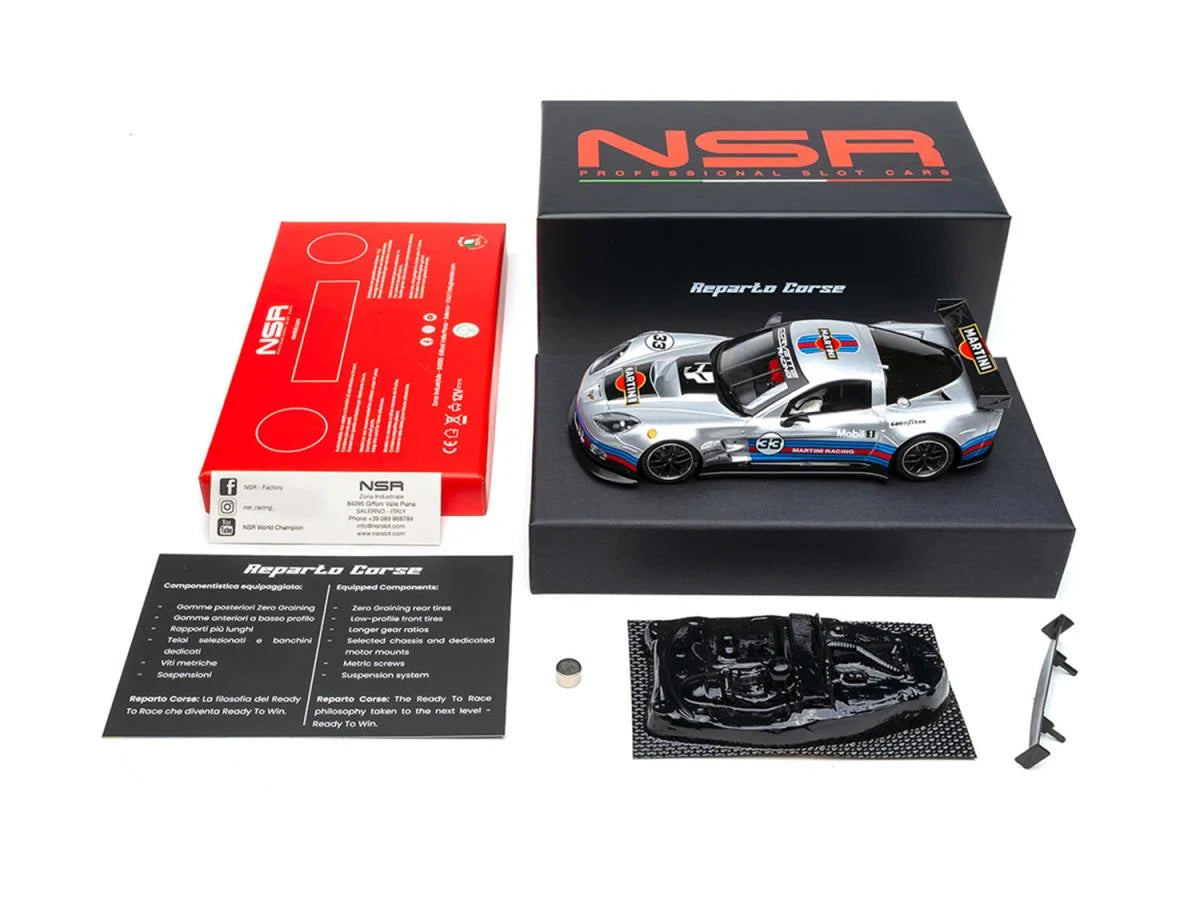 NSR NSR0533RCP-AW Racing (PT) C6.R Martini Livery Grey No.33 1:32