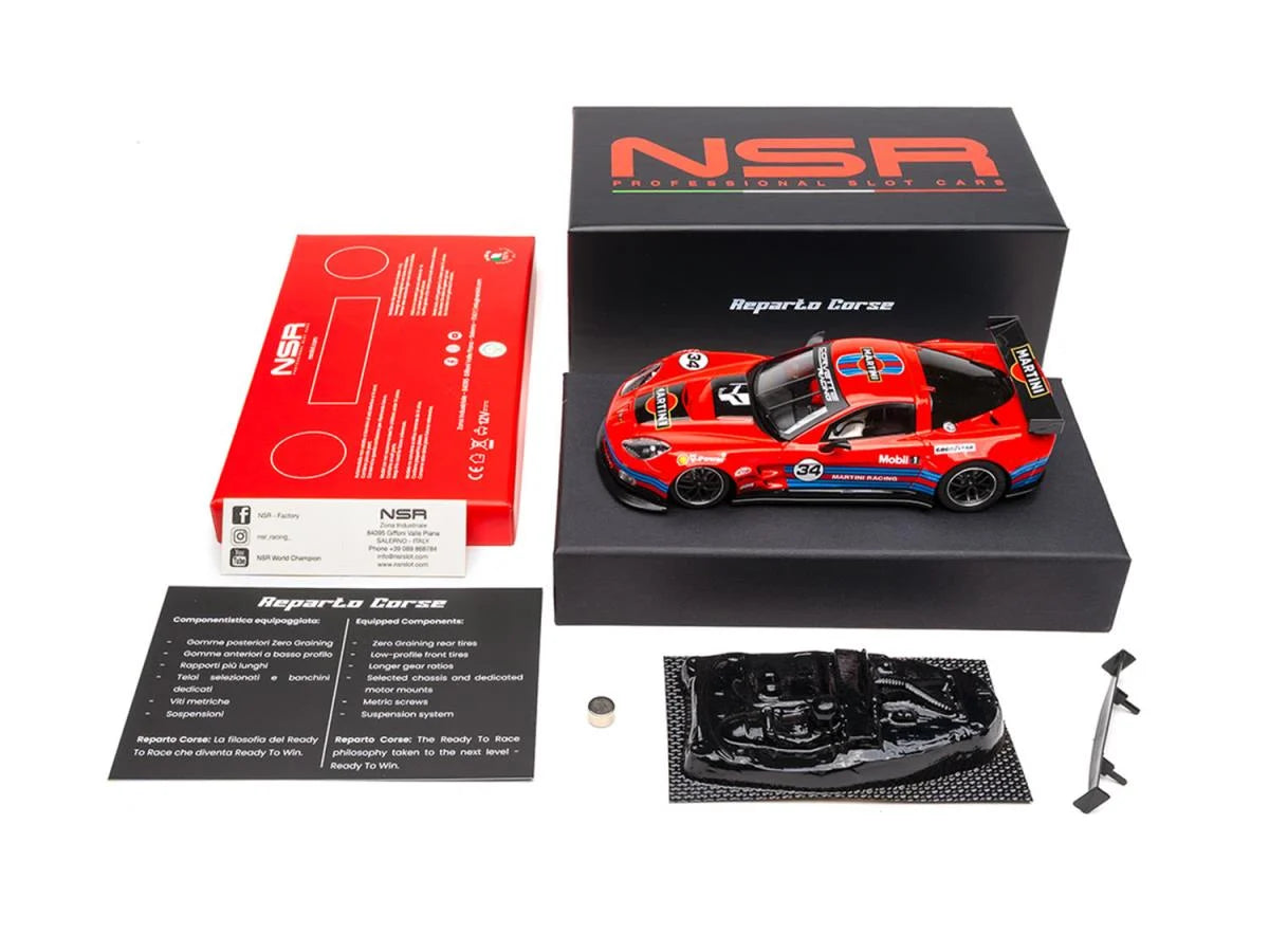 NSR NSR0534RCW-SW Racing (WT) C6.R Martini Livery Red No.34 1:32