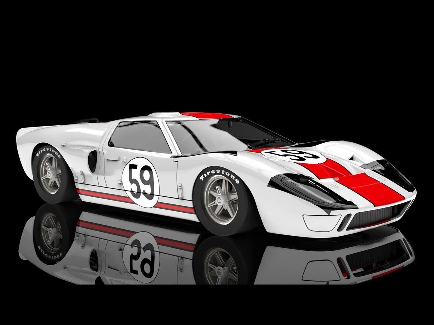 NSR GT40 Le Mans 24hr 1966 No.59 SW Shark 21.5k EVO NSR0603SW 1:32