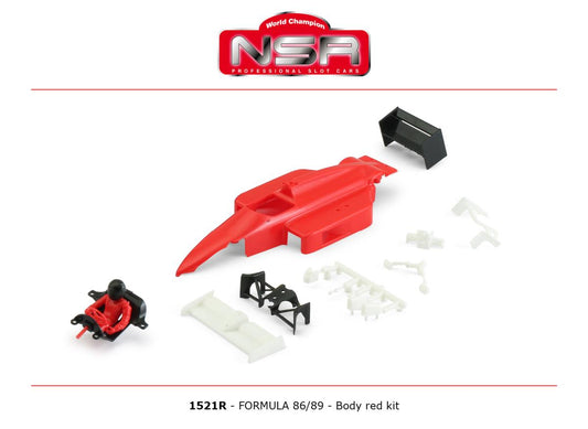 NSR 1521R Formula NSR 86/89 Body Kit Red 1:32