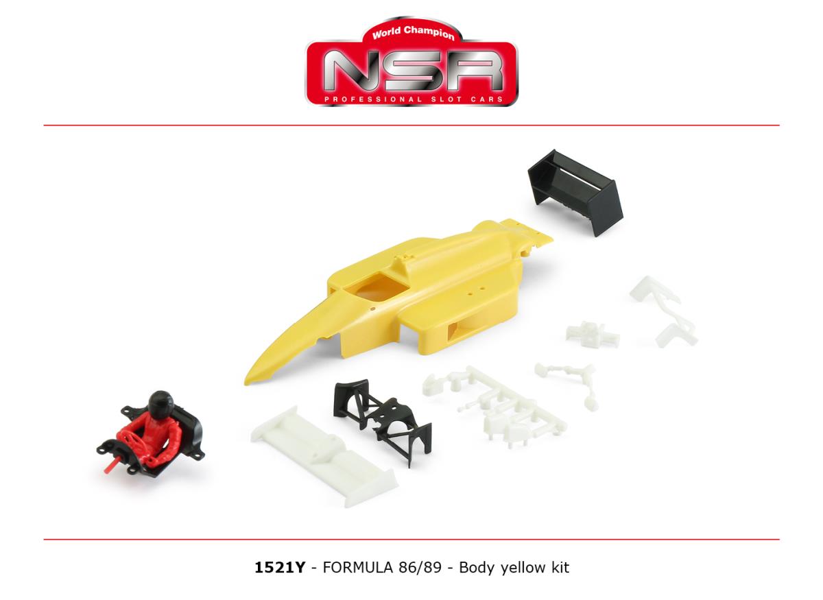 NSR 1521Y Formula NSR 86/89 Body Kit Yellow 1:32