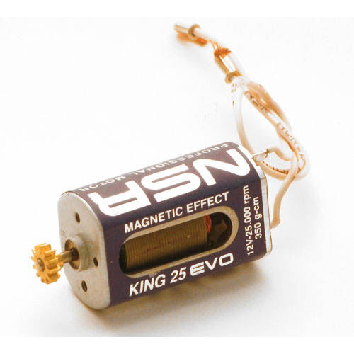 NSR King 25k EVO Motor 350g/cm @ 12v Inline 5.5mm Pinion NSR3026L