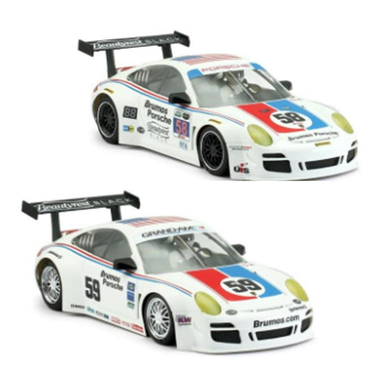 NSR SET14 Porsche Brumos 997 Daytona 24hr No.58 2015/No.59 2012 1:32 Slot Cars