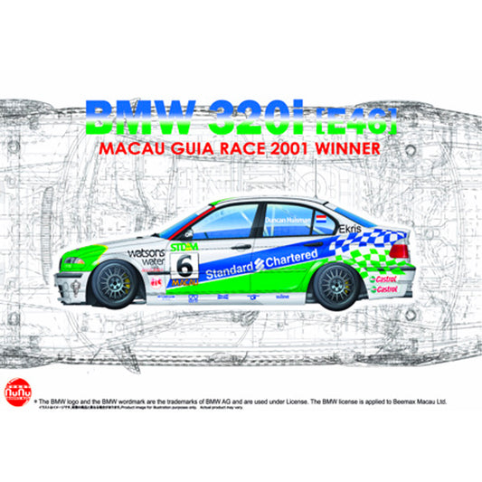 Nunu BMW 320i E46 Touring Macau 2001 Winner 1:24 Model Kit  24041