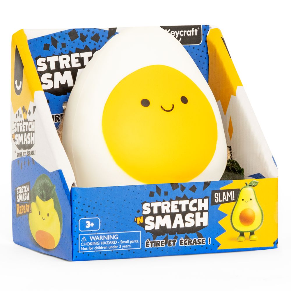 Stretch 'N' Smash Egg Squishy Sensory Toy by Keycraft Age 3+