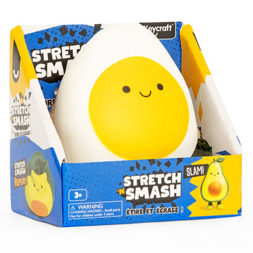 Stretch 'N' Smash Egg Squishy Sensory Toy by Keycraft Age 3+