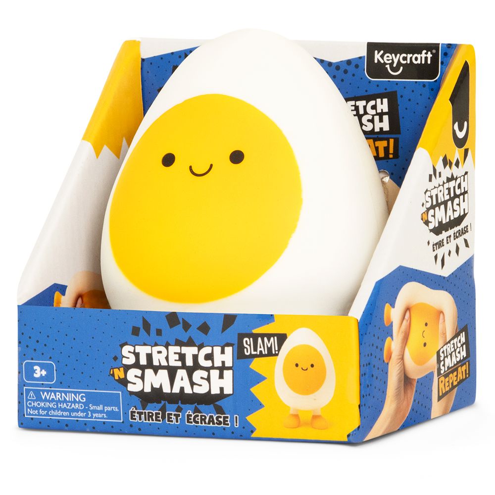 Stretch 'N' Smash Egg Squishy Sensory Toy by Keycraft Age 3+