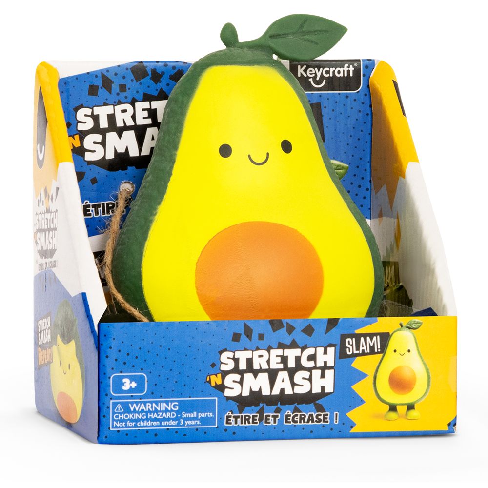 Stretch 'N' Smash Avocado Squishy Sensory Toy by Keycraft Age 3+