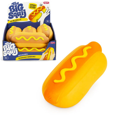 Big Squij Hot Dog Slow-Rise Squishy Sensory Toy - Keycraft