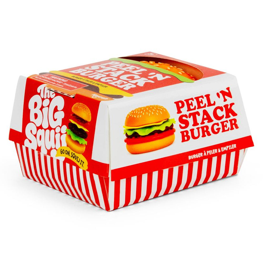 Big Squij Peel 'N' Stack Burger Slow-Rise Squishy Sensory Toy