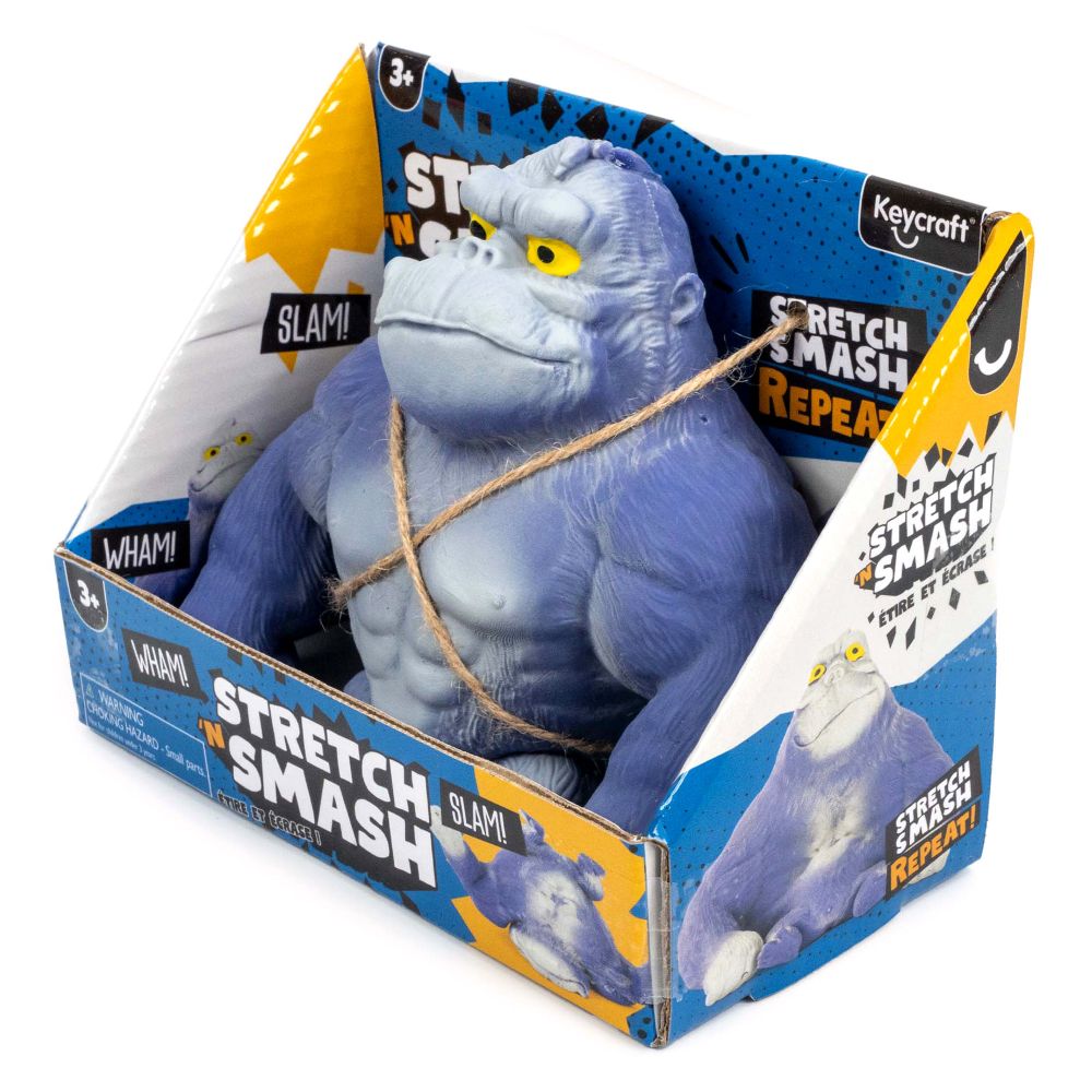 Stretch 'N Smash Gorilla Squishy Sensory Toy by Keycraft Age 3+