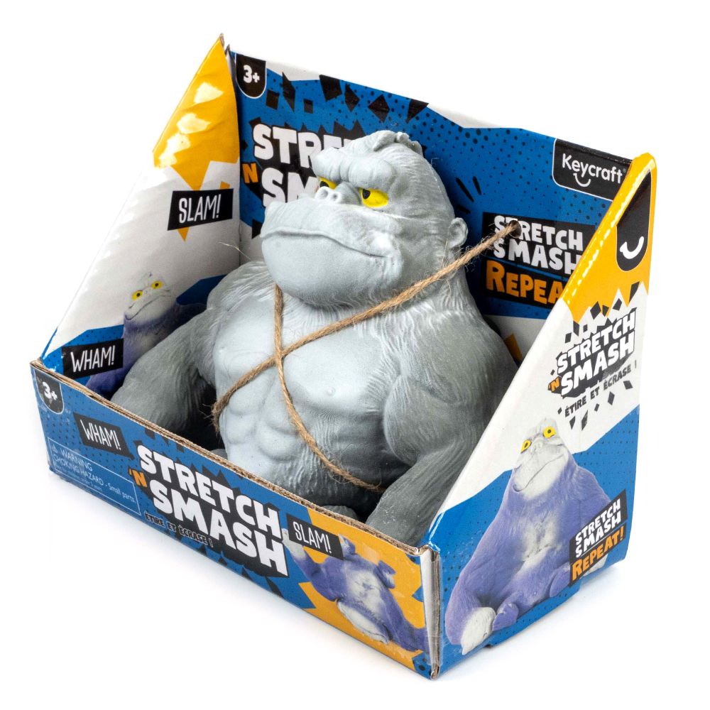Stretch 'N Smash Gorilla Squishy Sensory Toy by Keycraft Age 3+