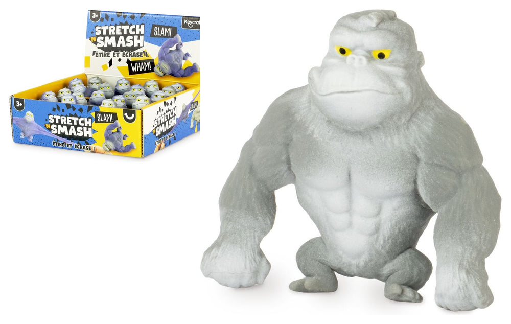 Stretch 'N Smash Mini Gorilla Squishy Sensory Toy by Keycraft Age 3+